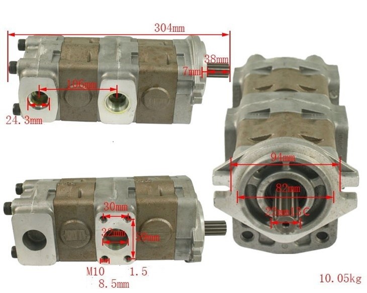 Forklift Parts SD3232F9H9L470 Hydraulic Pump For FD40~50t8, Premium Imported factory