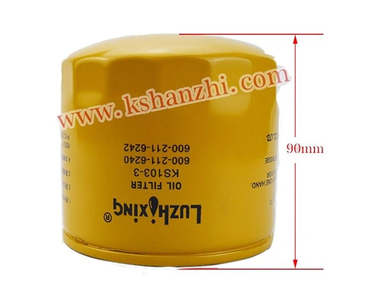 Forklift Parts 600-211-6241 Engine Oil Filter For S6E & 4D95, Hot-selling